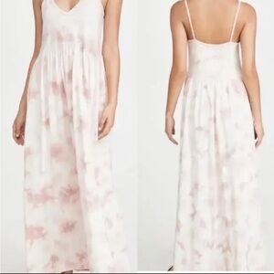 Z Supply Hazy Cloud Print Dress in Pink Blossom